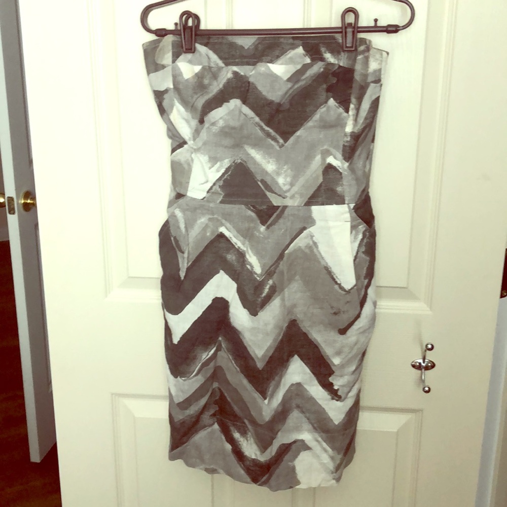 Banana Republic grey linen dress size 4
